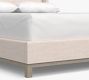 Jake Upholstered Platform Bed Wood Base