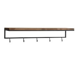 Malcolm Entryway Wall Shelf with Hooks