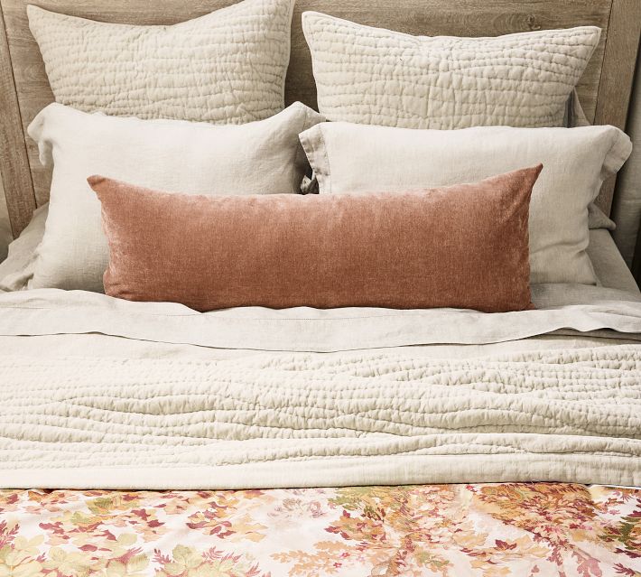 Washed Velvet Handcrafted Quilted Sham | Pottery Barn