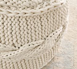 Colossal Handknit Pouf