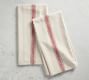 French Striped Organic Cotton Grain Sack Tea Towels - Set of 2