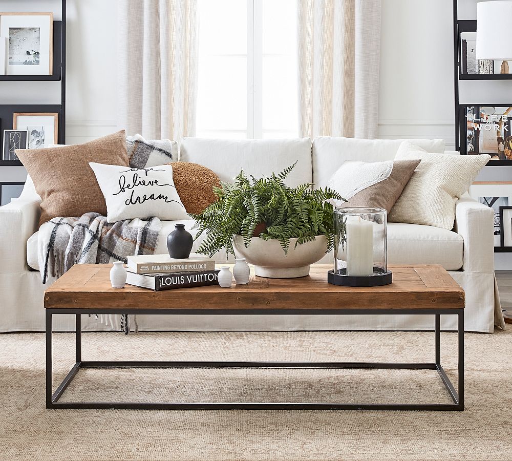 Malcolm Rectangular Coffee Table (60") by Pottery Barn