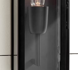 Manor Outdoor Glass &amp; Iron Sconce (18'')