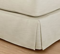 PB Comfort Roll Arm Slipcovered Return Bumper Sectional (124")