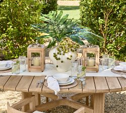 Sea Life Embroidered Cotton Table Runner