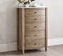 Alexandra Marble 5-Drawer Tall Dresser (30")