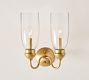 Hanson Glass Double Sconce (12")