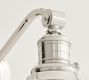 Curved Metal Bell Curved Arm Sconce (10'')