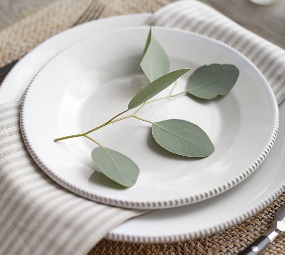 Pottery Barn Gabriella Stoneware Dinner Plates - Thumbnail 3