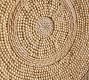 Handwoven Rattan Beaded Basket Wall Art  - 30"