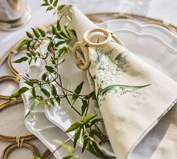 Monique Lhuillier Lily of the Valley Cotton Napkins - Set of 4