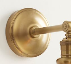 Petite Glass Straight Arm Sconce (12'')