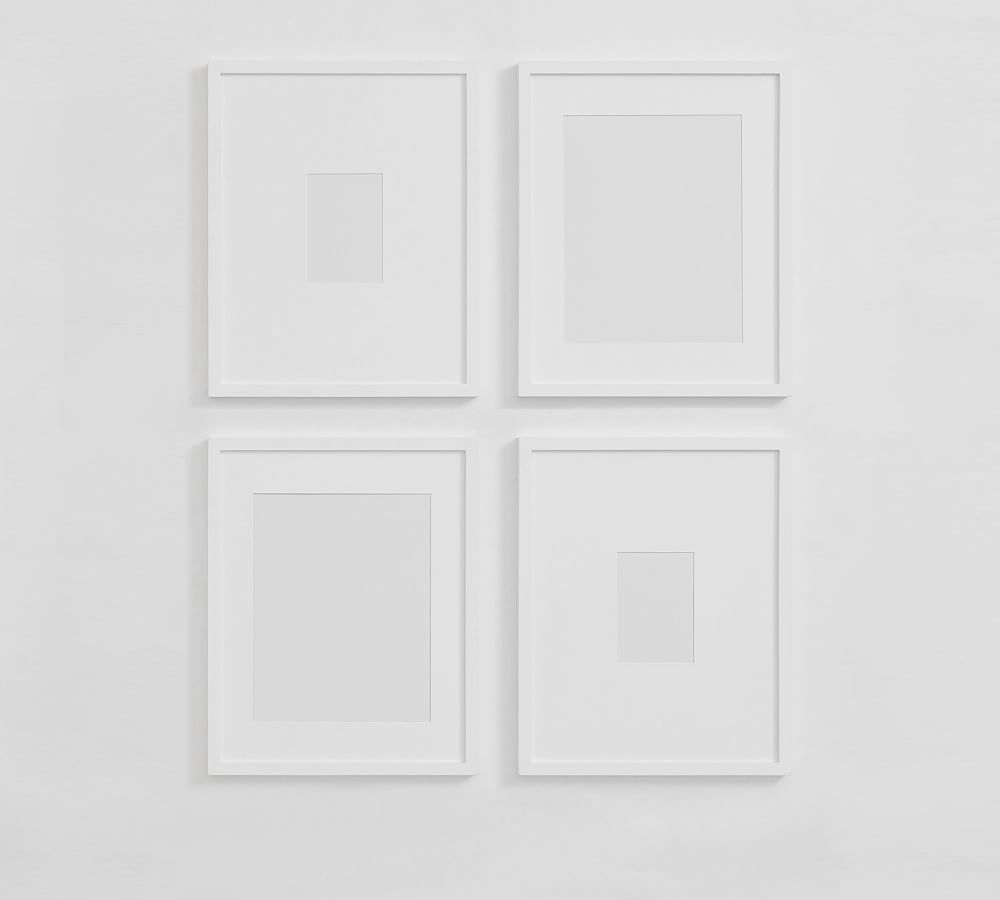Wood Gallery Frames - 16"x20" (5"x7", 11"x14" Opening) - White