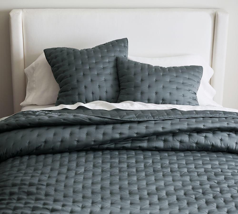 TENCEL™ Quilt - Steel Blue, Full/Queen