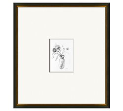 Mums In Vase Framed Print, 21.5" x 23.5"