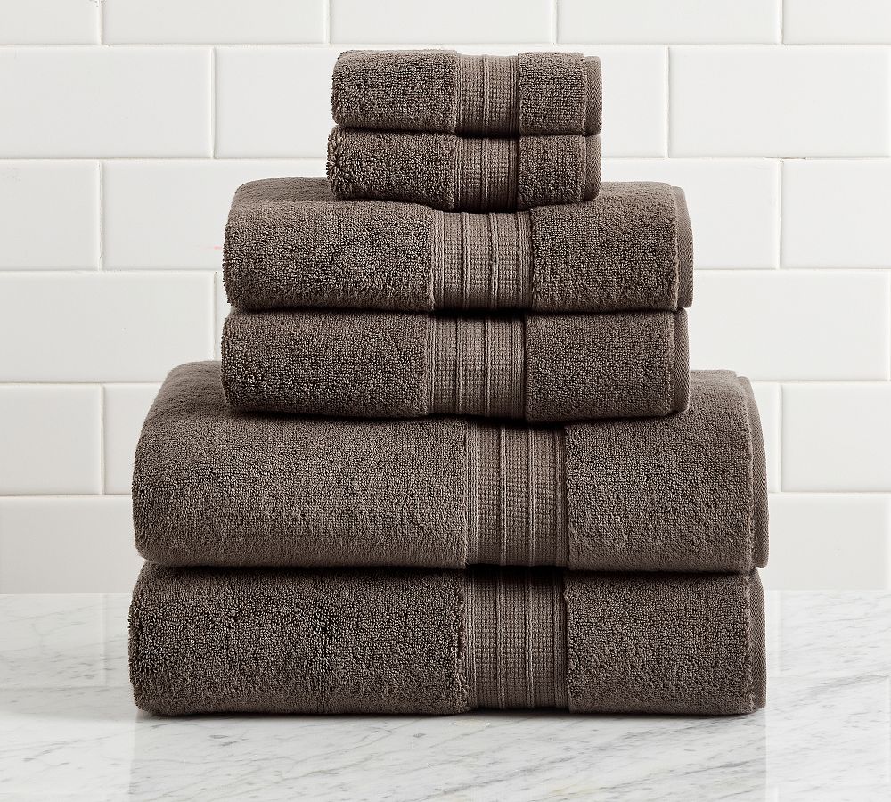 Hydrocotton Towel Bundles - Chocolate, Set of 6