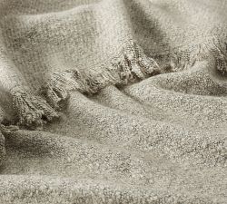 Heathered Boucle Fringe Throw