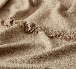 Heathered Boucle Fringe Throw