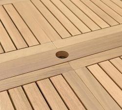 Pimenta Eucalyptus Rectangular Extendable Outdoor Dining Table (79"-118")