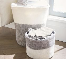 Andorra Handwoven Wool Baskets