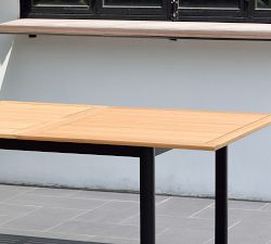 Santa Ana 7-Piece Rectangular Outdoor Dining Table with Garey Rope Dining Armchair Set