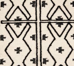 Black &amp; White Printed Tapestry Wall Hanging