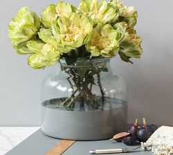 Color Block Glass Mason Jar Vase Collection