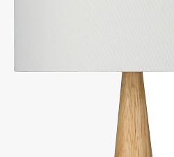Cowan Ceramic &amp; Wood Table Lamp (19")