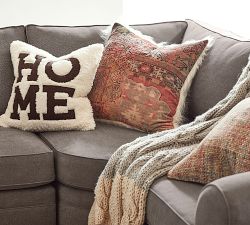 Kalida Mongolian Faux Fur Back Pillow Cover