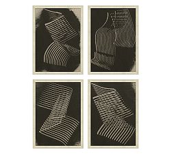 Lines on Linen Framed Prints