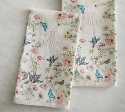 Monique Lhuillier Tuileries Cotton Linen Hand Towels - Set of 2