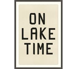 Lake Banner Framed Print
