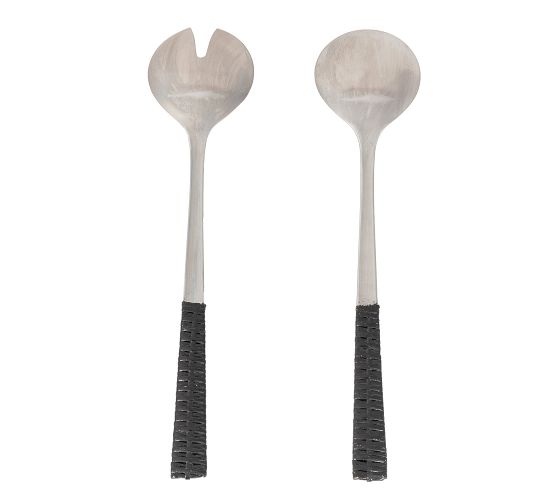 Tava Handwoven Stainless Steel Serving Set - Thumbnail 2