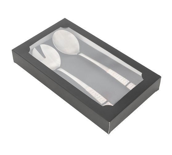 Tava Handwoven Stainless Steel Serving Set - Thumbnail 5