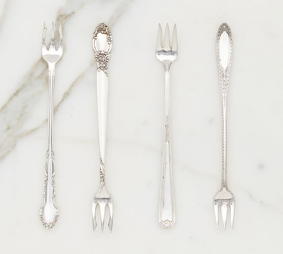 Pottery Barn Hotel Silver Appetizer Forks