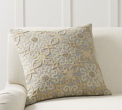 Sawyer Medallion Embroidered Pillow