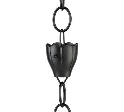 Crocus Shaped Rain Chain, 8.5 Ft