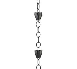 Crocus Shaped Rain Chain, 8.5 Ft