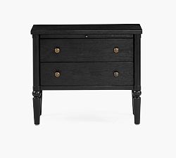 Open Box: Chris Loves Julia Modern Traditional Nightstand (28") - Onyx