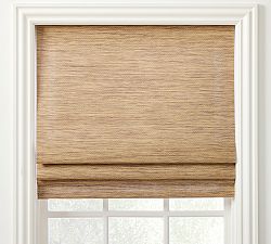 Custom Sutton Natural Roman Shade
