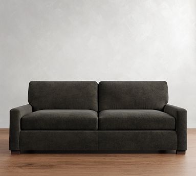 Turner Square Arm Leather Sofa | Pottery Barn
