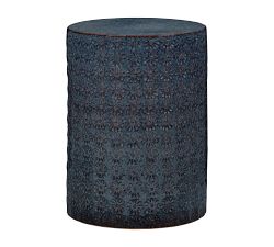 Zahra Ceramic Round Outdoor Side Table (13")