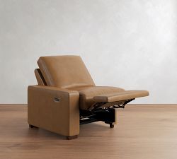 Build Your Own Turner Square Arm Leather Power Reclining Sectional