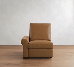 Build Your Own Turner Roll Arm Leather Power Reclining Sectional