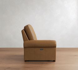 Build Your Own Turner Roll Arm Leather Power Reclining Sectional