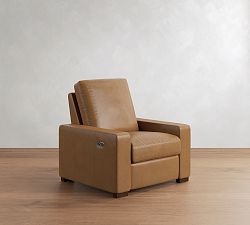 Turner Square Arm Leather Power Recliner