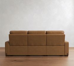 Turner Square Arm Leather Power Reclining Sofa (73"&ndash;104")