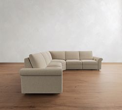 Westwood Roll Arm Power Reclining L-Shaped Sectional (122")