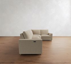 Westwood Square Arm Reversible Power Reclining Sectional (119")