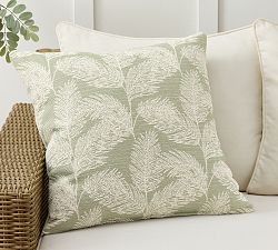 Open Box: Sylvie Palm Outdoor Performance Pillow (24") - Fern